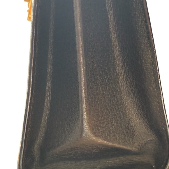 Vintage from 1960 Gucci Lady padlock  top handle black leather 100% authentic - Picture 5 of 17